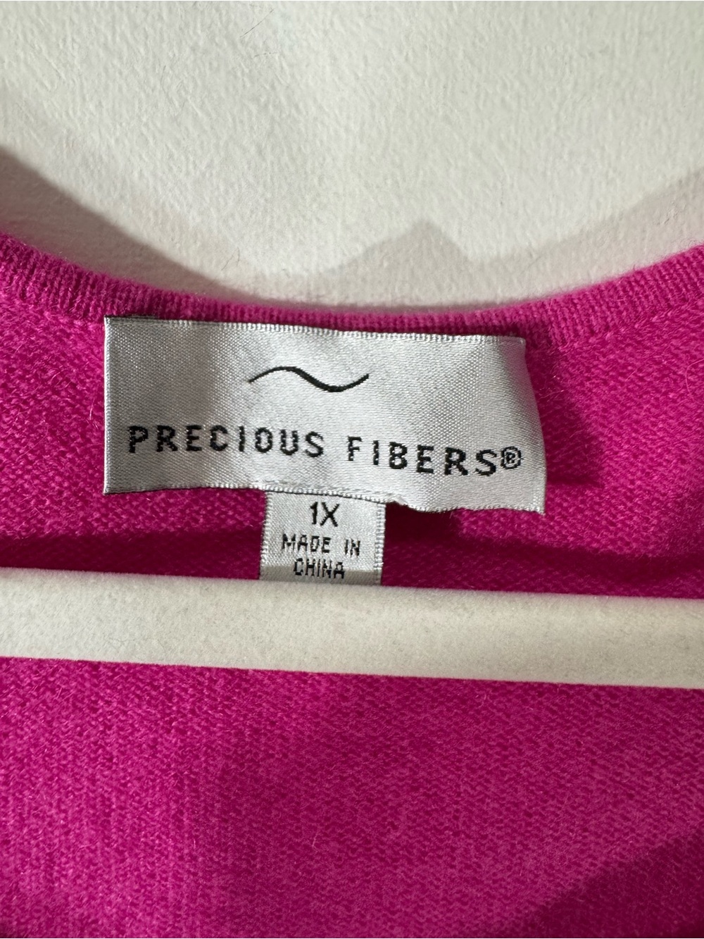 Precious Fibers pink cashmere sweater 1X - Picture 7 of 9
